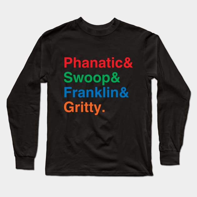 Philly Mascots List Long Sleeve T-Shirt by GloopTrekker